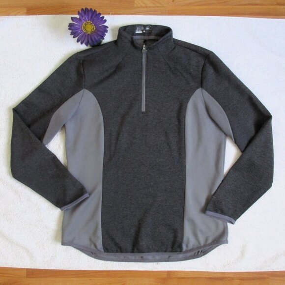 NIKE Top Size Large Gray Dri Fit Pullover 1/4 Zip - Picture 8 of 10